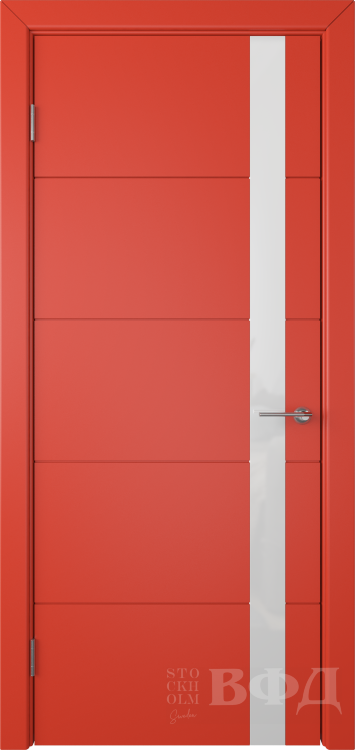 Межкомнатная дверь Тривиа ДО - красный