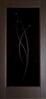 Дворецкий Лучи-3 Венге стекло Черный триплекс