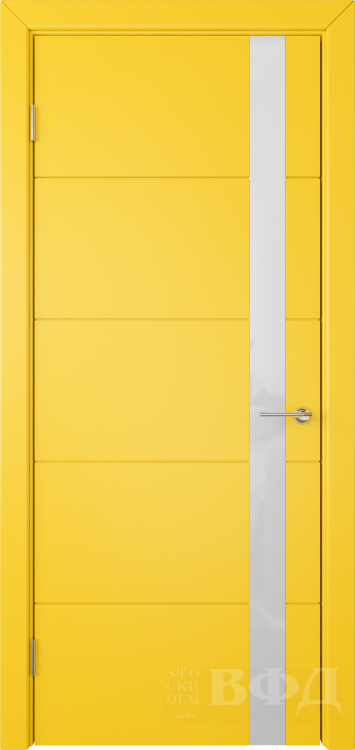 Межкомнатная дверь Тривиа ДО - желтый