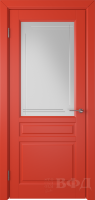 Межкомнатная дверь Стокгольм ДО - красный