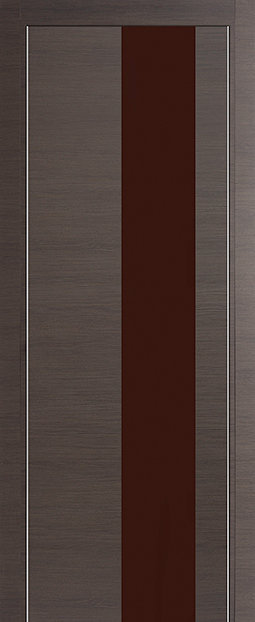 Profil Doors 5Z Грей кроскут ПО Темно-коричневый лак