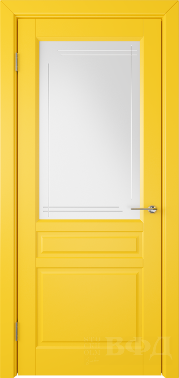 Межкомнатная дверь Стокгольм ДО - желтый