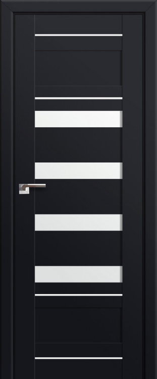 Profil Doors 32U Черный матовый ПО Белый триплекс