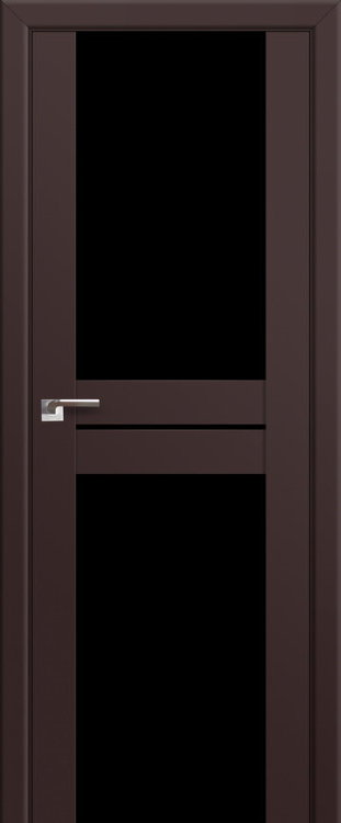 Profil Doors 10U Темно-коричневый ПО Черный триплекс
