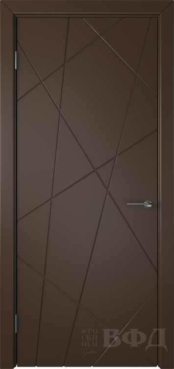 Межкомнатная дверь Флитта ДГ - шоколад