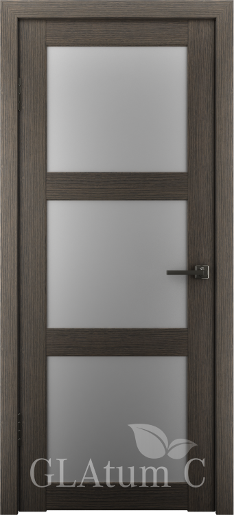 Межкомнатная дверь GLAtum C4 - серый дуб