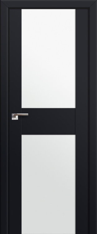 Profil Doors 11U Черный матовый ПО Белый триплекс