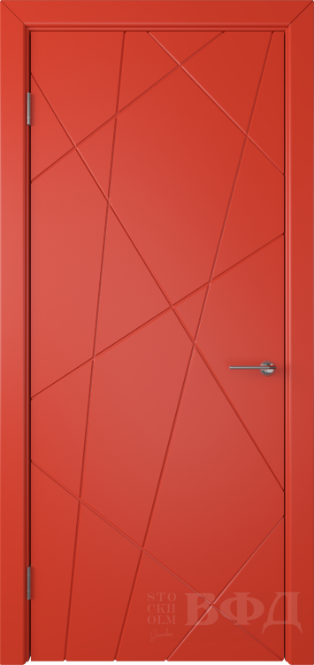 Межкомнатная дверь Флитта ДГ - красный