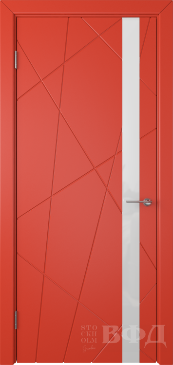 Межкомнатная дверь Флитта ДО - красный