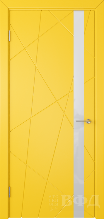 Межкомнатная дверь Флитта ДО - желтый