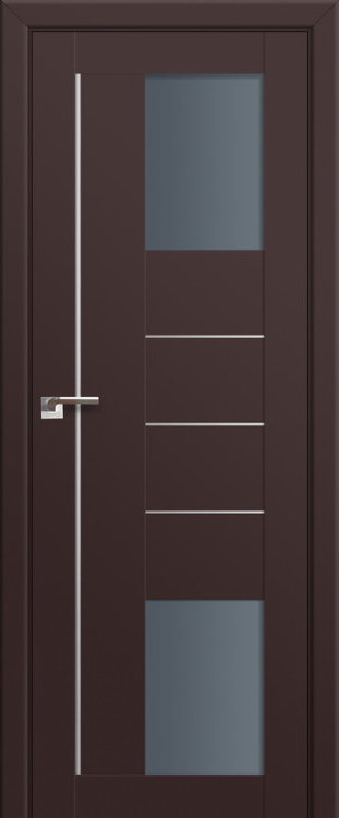 Profil Doors 43U Темно-коричневый ПО Графит