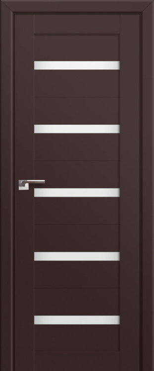 Profil Doors 7U Темно-коричневый ПО Белый триплекс