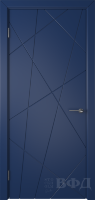 Межкомнатная дверь Флитта ДГ - синий