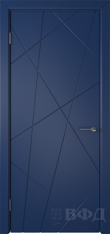Межкомнатная дверь Флитта ДГ - синий