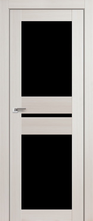 Profil Doors 70X Мелинга ясень белый (эш вайт) ПО Черный триплекс