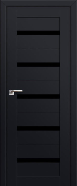 Profil Doors 7U Черный матовый ПО Черный триплекс