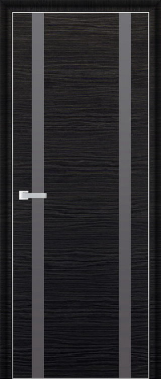 Profil Doors 9D Черный браш ПО Серебрянный лак