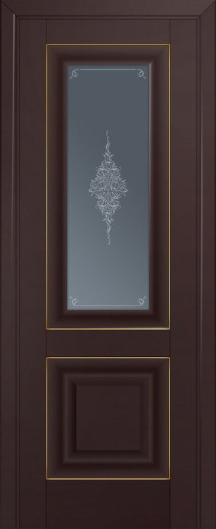 Profil Doors 28U Темно-коричневый ПО Графит