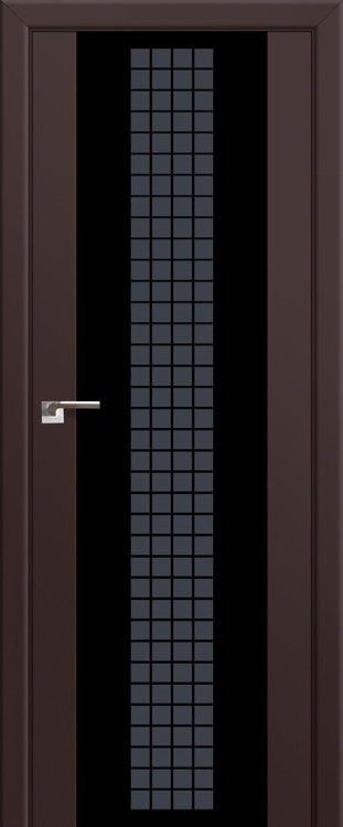 Profil Doors 8U Темно-коричневый ПО Черный триплекс futura