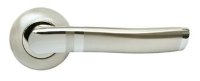 Дверные ручки RUCETTI RAP 3 SN/CP Цвет - Белый никель/хром