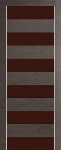 Profil Doors 8Z Грей кроскут ПО Темно-коричневый лак