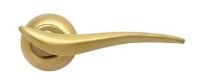 Дверные ручки RUCETTI RAP 4 SG/GP Цвет - Матовое золото/золото