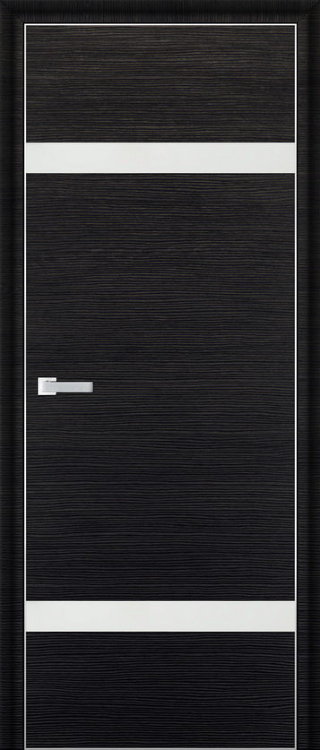 Profil Doors 3D Черный браш ПО Белый лак