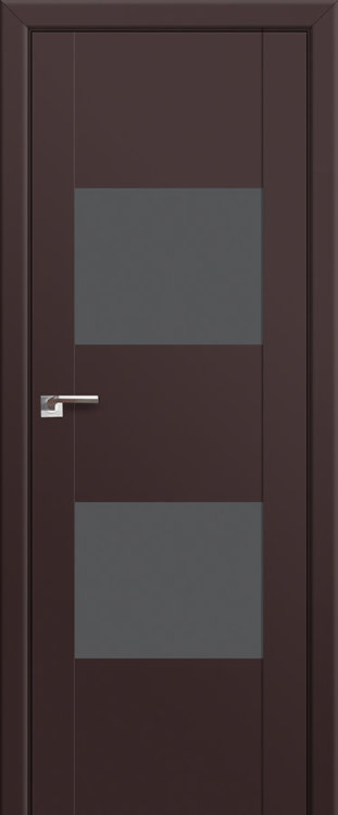 Profil Doors 21U Темно-коричневый ПО Серебрянный лак
