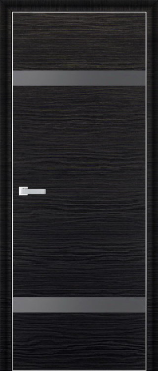 Profil Doors 3D Черный браш ПО Серебрянный лак