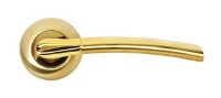 Дверные ручки RUCETTI RAP 6 SG/GP Цвет - Матовое золото/золото