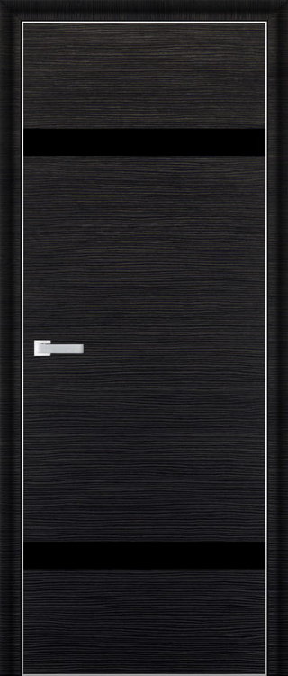 Profil Doors 3D Черный браш ПО Черный лак