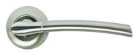 Дверные ручки RUCETTI RAP 6 SN/CP Цвет - Белый никель/хром