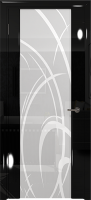 Арт Деко Спациа-3 SCANBLACK Черный глянец Белый триплекс вэла