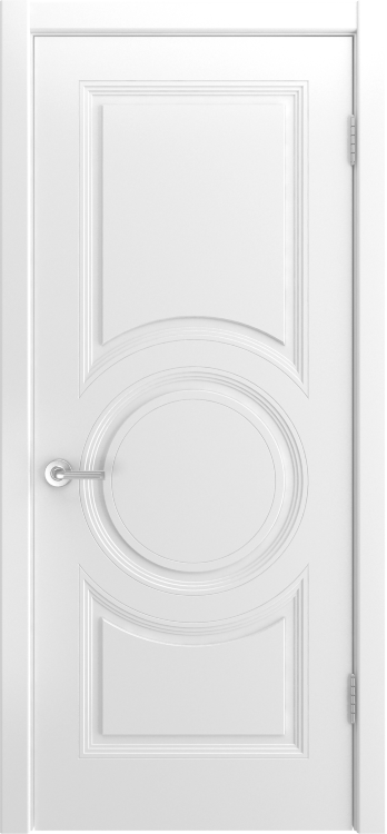 Межкомнатная дверь BELINI 888 (глухая) - белая без патины