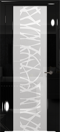 Арт Деко Спациа-3 SCANBLACK Черный глянец Кипельно-белый чиза