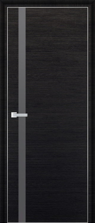 Profil Doors 6D Черный браш ПО Серебрянный лак