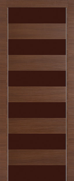 Profil Doors 8Z Малага черри кроскут ПО Темно-коричневый лак
