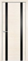 Porta bella Альбина-2 Fl-кремовая лиственница стекло Триплекс черный