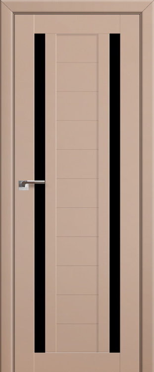 Profil Doors 15U Капучино сатинат ПО Черный триплекс