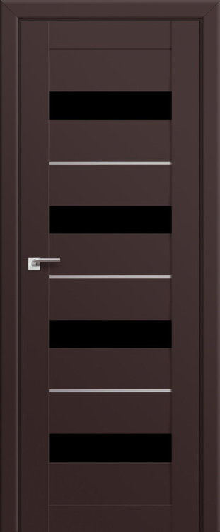 Profil Doors 60U Темно-коричневый ПО Черный триплекс