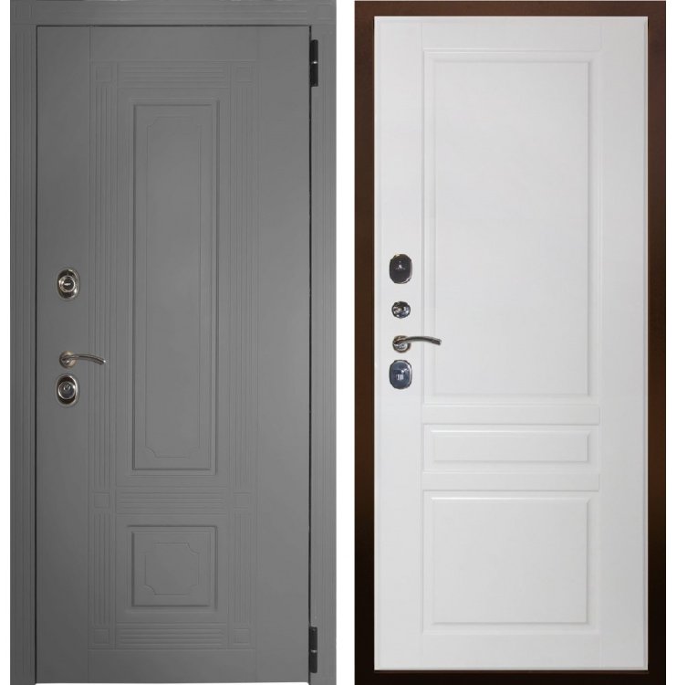 Входная дверь ИТАЛИЯ софт серый (панель на выбор)			