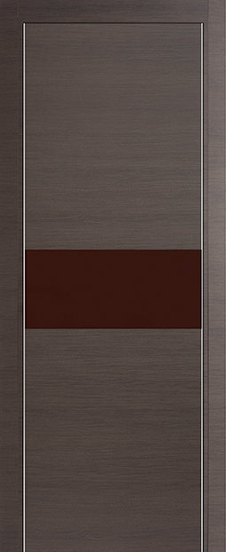 Profil Doors 4Z Грей кроскут ПО Темно-коричневый лак