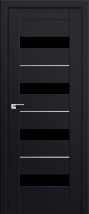 Profil Doors 60U Черный матовый ПО Черный триплекс