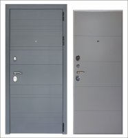 Входная дверь Лира софт серый (панель на выбор)			