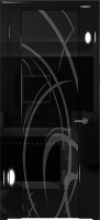 Арт Деко Спациа-3 SCANBLACK Черный глянец Черный триплекс вэла
