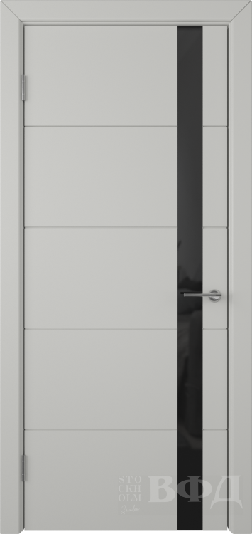 Межкомнатная дверь Тривиа ДО2 - светло-серый