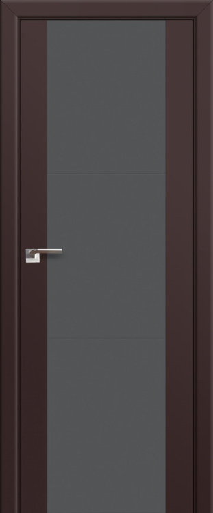Profil Doors 22U Темно-коричневый ПО Серебрянный лак