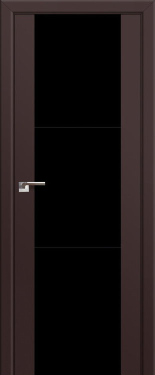Profil Doors 22U Темно-коричневый ПО Черный лак