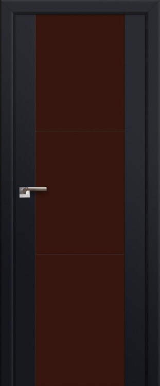 Profil Doors 22U Черный матовый ПО Коричневый лак